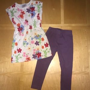 👧🏼 Hanna Andersson Floral Tunic & Leggings